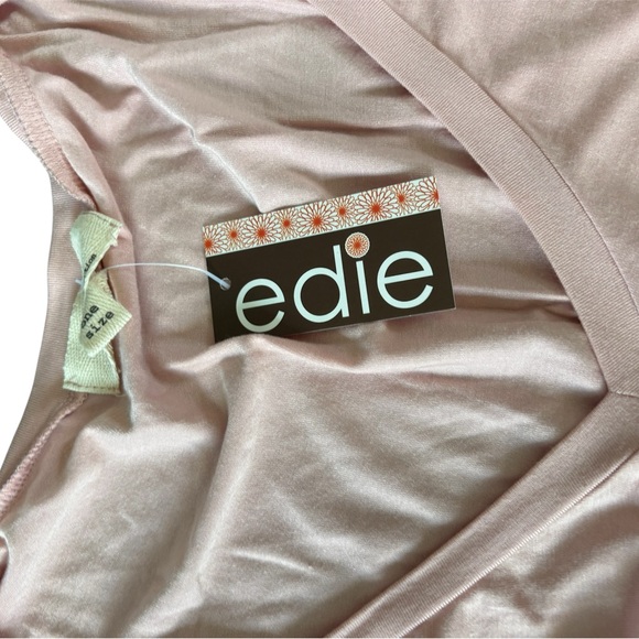 NWT N/P Women’s Pink Drape Front V Neck Long Sleeve Top One Size - Picture 4 of 5